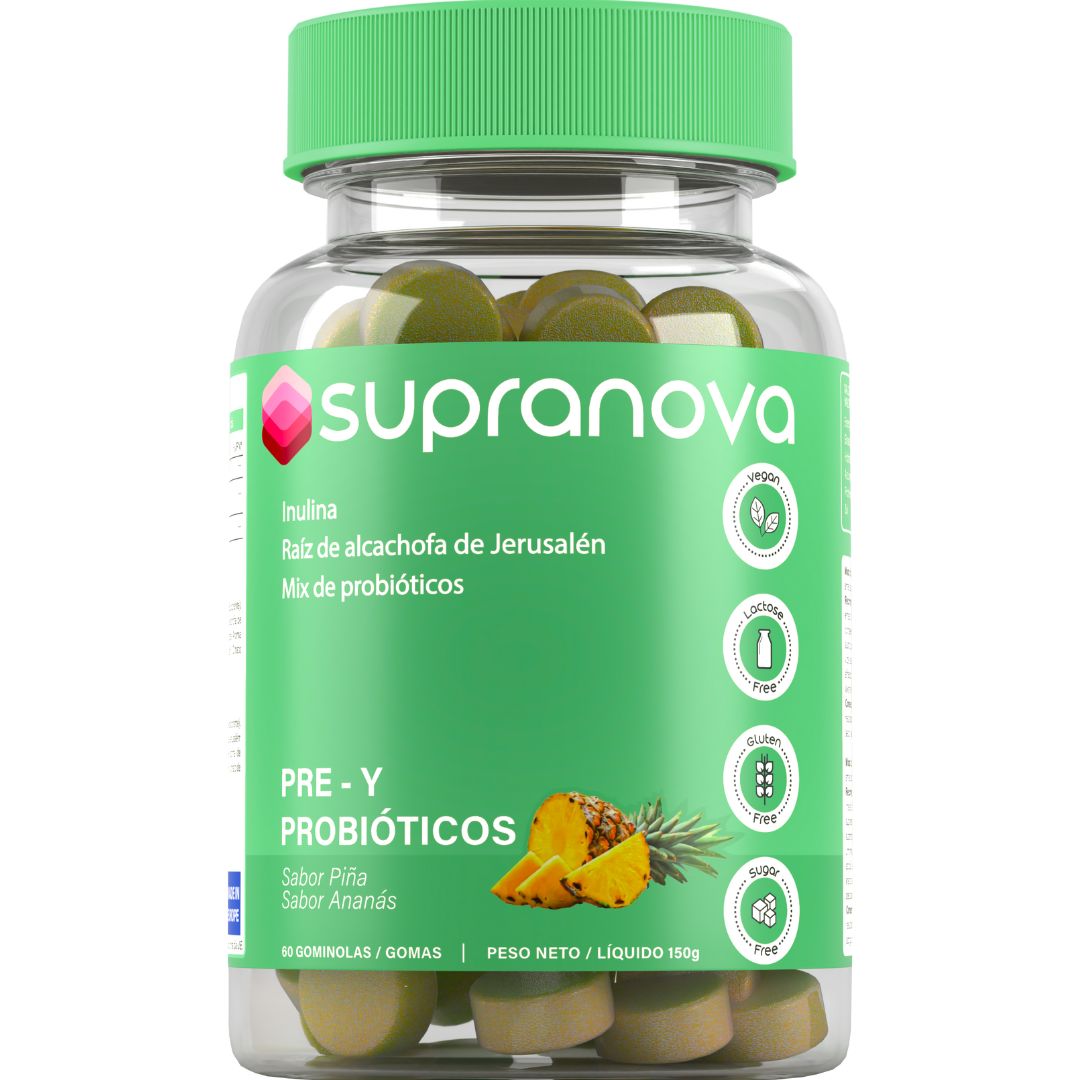 PRE y PROBIÓTICOS | SALUD DIGESTIVA (60 gominolas - SIN AZÚCAR)