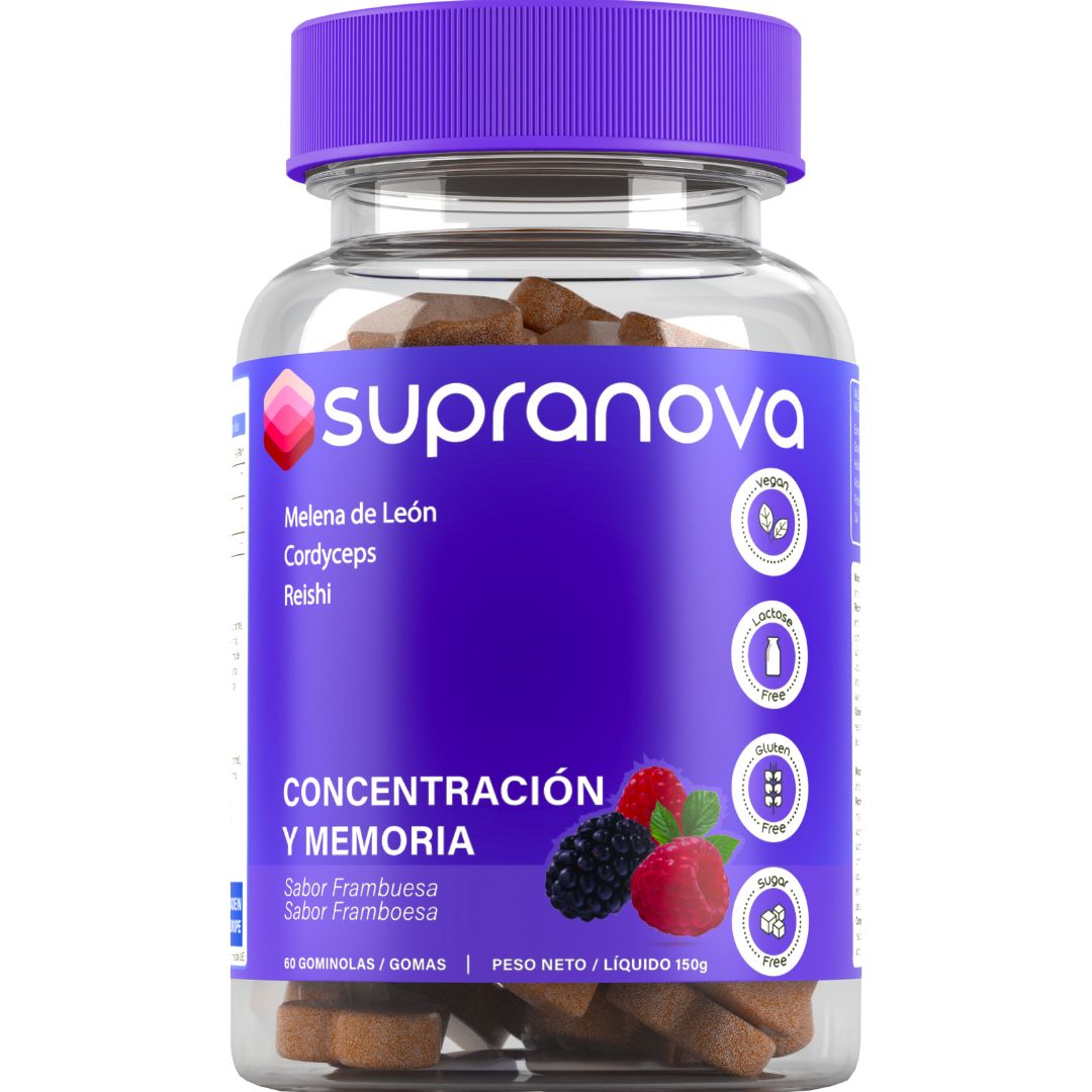 CONCENTRACIÓN Y MEMORIA (60 gominolas - SIN AZÚCAR)