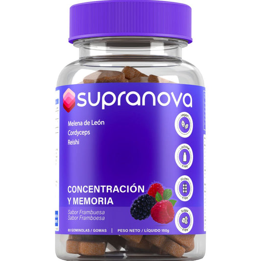 CONCENTRACIÓN Y MEMORIA (60 gominolas - SIN AZÚCAR)