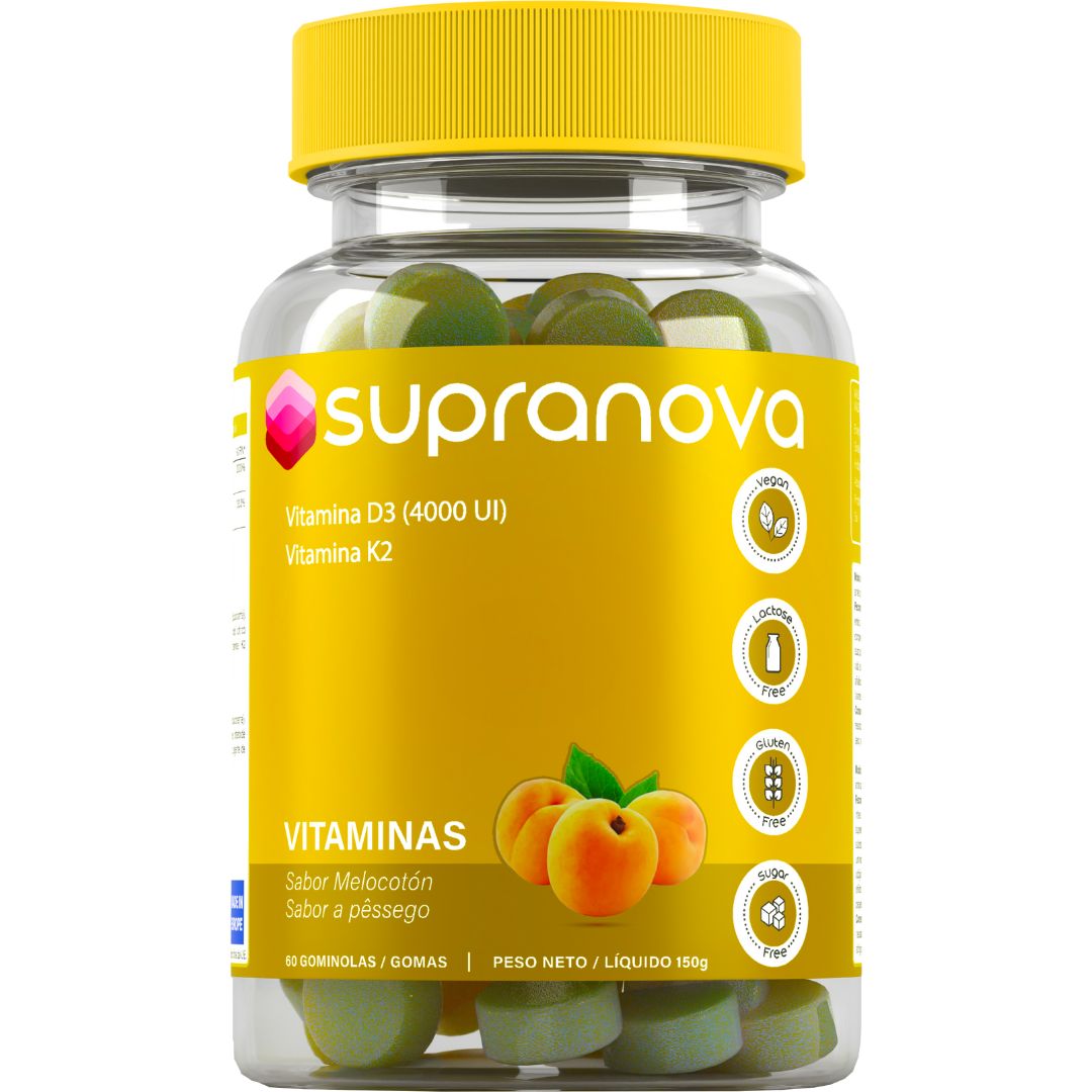 VITAMINA D3 Y K2 (60 gominolas - SIN AZÚCAR)